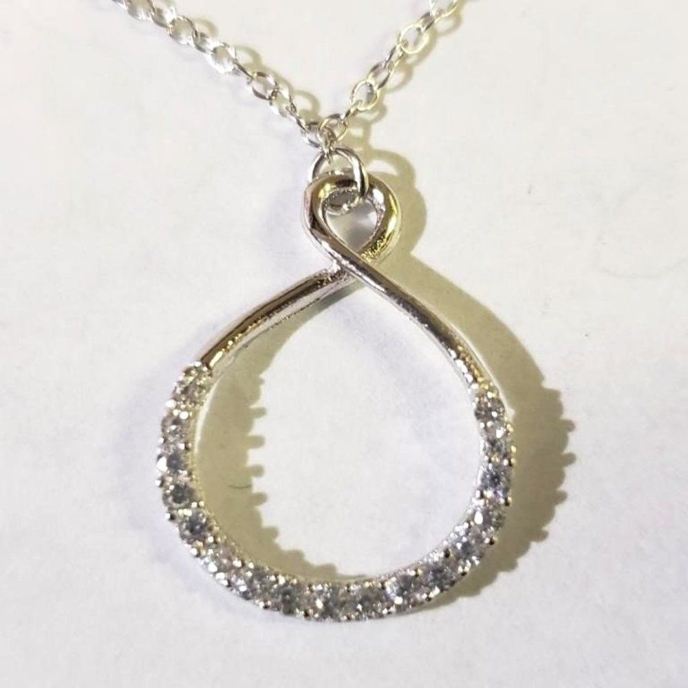 Silver Cubic Zirconia Necklace
